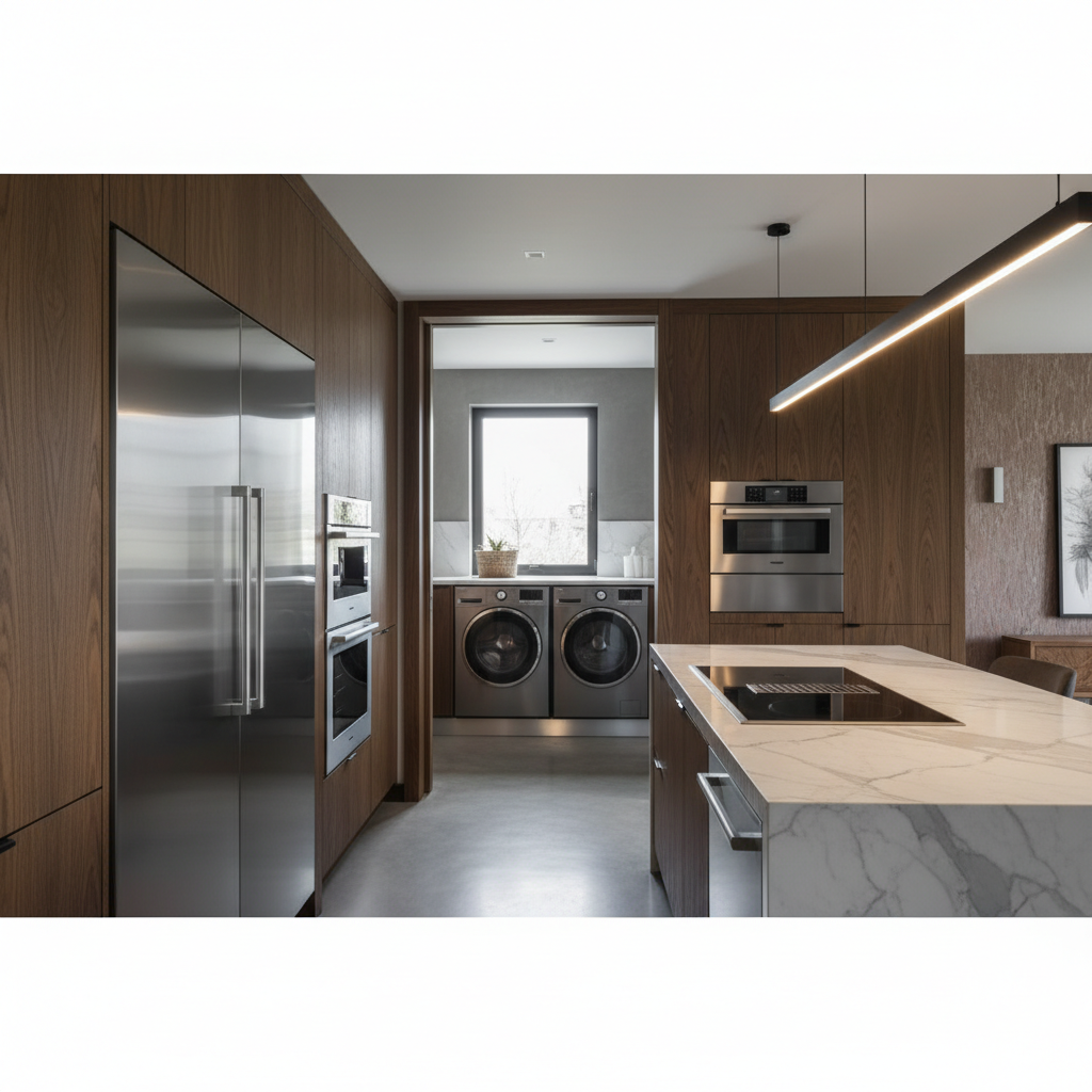 Premium appliance setting in a luxury home